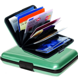 Ultra Slim Aluma Wallet Card Holder - Water Resistant, 6 Pocket Design