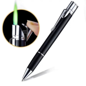 Ball Point Pen Shape Windproof Refillable Lighter High Quality Material