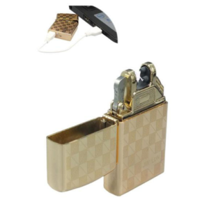 Dual X Laser Rechargeable Lighter - USB Electric, Windproof, Water-Resistant, No Butane