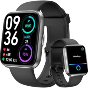 T5 Smart Health Watch with Heart Rate Monitor, IP67 Waterproof, Sports Modes, Call and Message Alerts