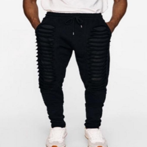 Men's Basic Slim Fit Broken Style Trouser ZR1, 98% Cotton Terry Fleece, Hand Washable