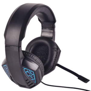 PS480 Classic Gaming Headset with LED Microphone, Soft Cushions, Volume Control, Compatible with iOS