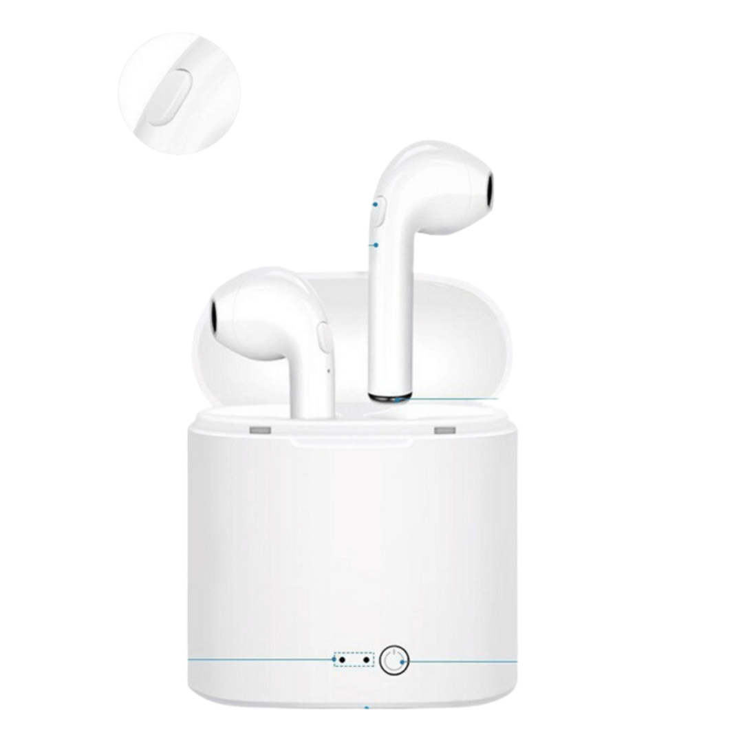 TWS Mini Wireless Bluetooth Earphones with Noise Cancelling, Power Display, Call Support