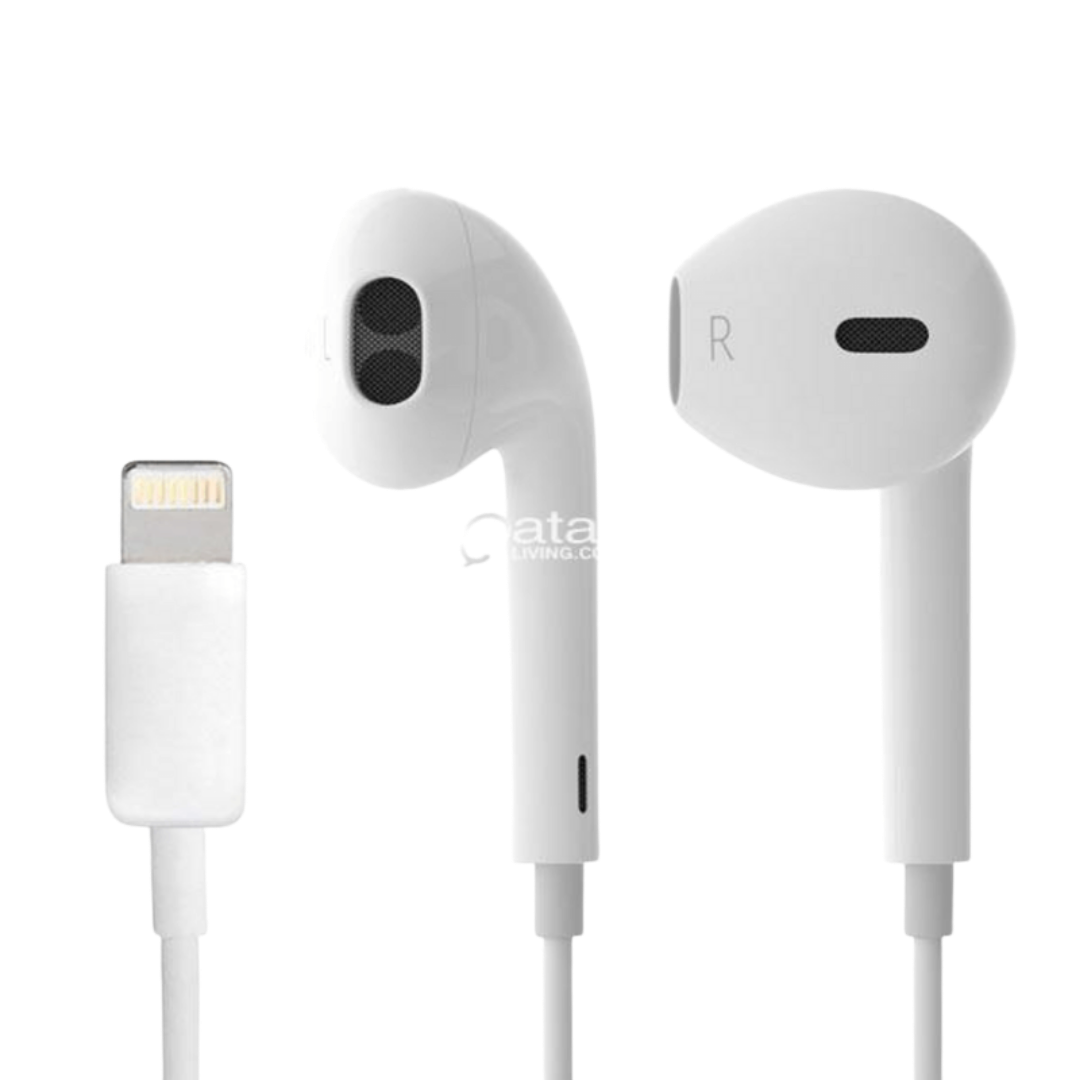 iPhone X Lightning Handsfree Headphones with Built-In Remote and Ergonomic Fit