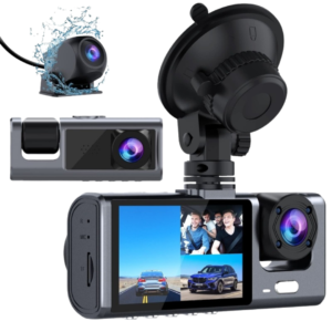 3 Channel K02 Dash Cam 2.5K 1080P with Built-in GPS and WiFi