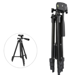 TRIPOD CAMERA STAND 3120 with 3-Section Column, Flip Leg Lock, Non-Slip Feet