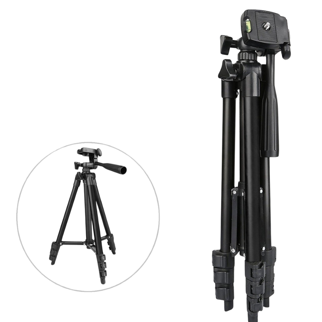 TRIPOD CAMERA STAND 3120 with 3-Section Column, Flip Leg Lock, Non-Slip Feet