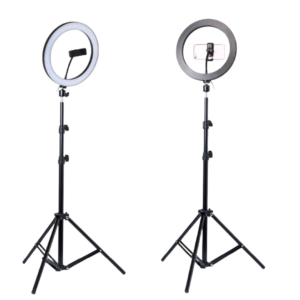 26cm LED Ring Light with 10 Brightness Levels, USB Power, Adjustable Tripod & Phone Holder