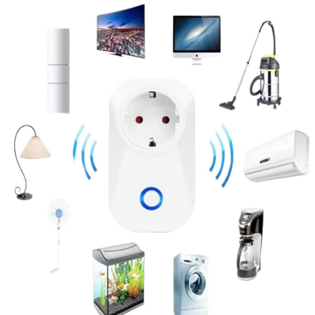 SA - P202A WIFI Smart Socket White with App & Voice Control, Timer, Share Function