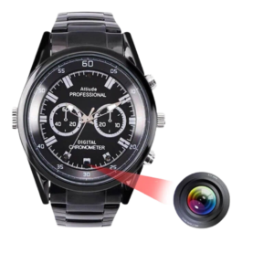 SPY CAMERA VIDEO WATCH 1080p with 32GB Memory, USB Drive, One-Touch Record