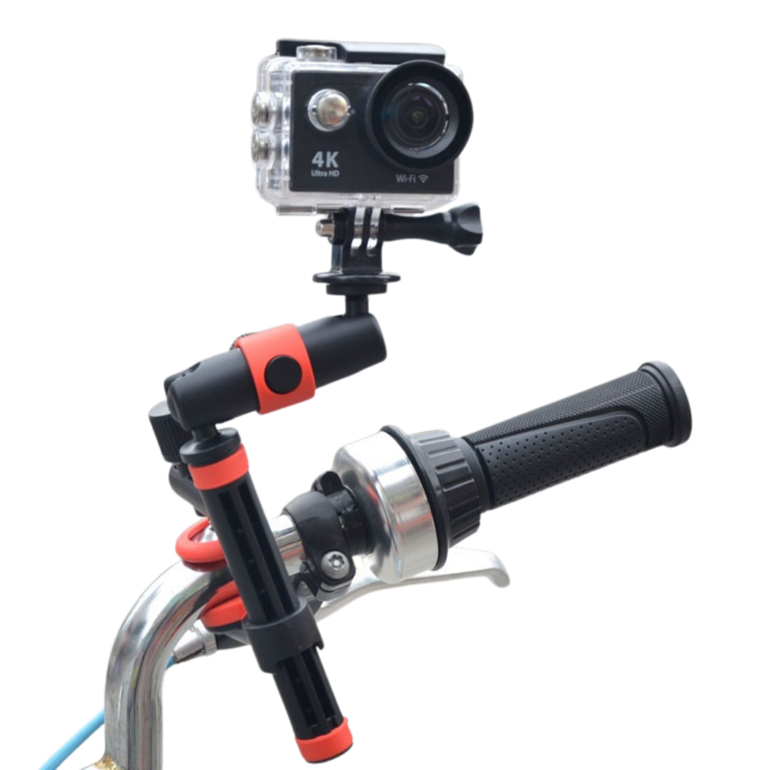Multi-Function Mount Holder for Action Cameras, Fits 2-Inch Rails and Poles