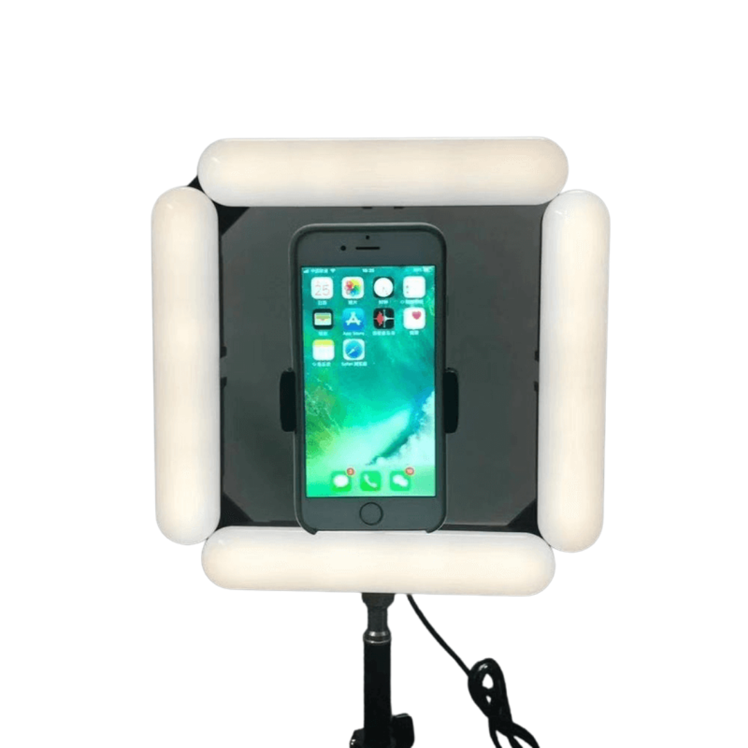 V84 Foldable Beauty Fill Light with 144 LEDs, 3 Color Modes, USB Powered