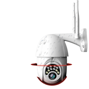 WIFI Outdoor HD 1080P Waterproof PTZ IP Security Camera with Two-Way Audio and Night Vision