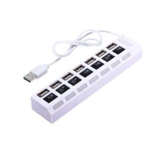USB HUB 7 Port 2.0 with Switch, Plug and Play, LED Indicator, Compatible
