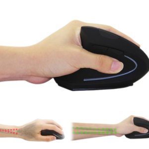 Ergonomic Wireless Vertical Mouse with Rechargeable Battery and 6 Buttons