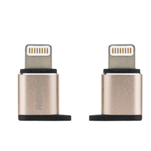 Remax Micro USB to Lightning Converter for iPhone, iPad, iPod, Gold & Silver