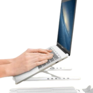 Portable Laptop Stand with Movable Ledge, Lightweight ABS, Heat-Reducing, Ergonomic Design
