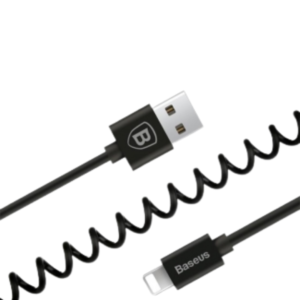 Baseus Flexible Elastic Stretch 8pin USB Data Sync Charging Cable for iPhone