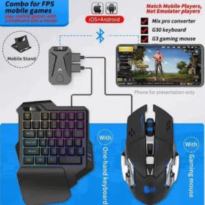 Gaming Wireless 5 in 1 Combo Keyboard and Mouse for Mobile FPS Games