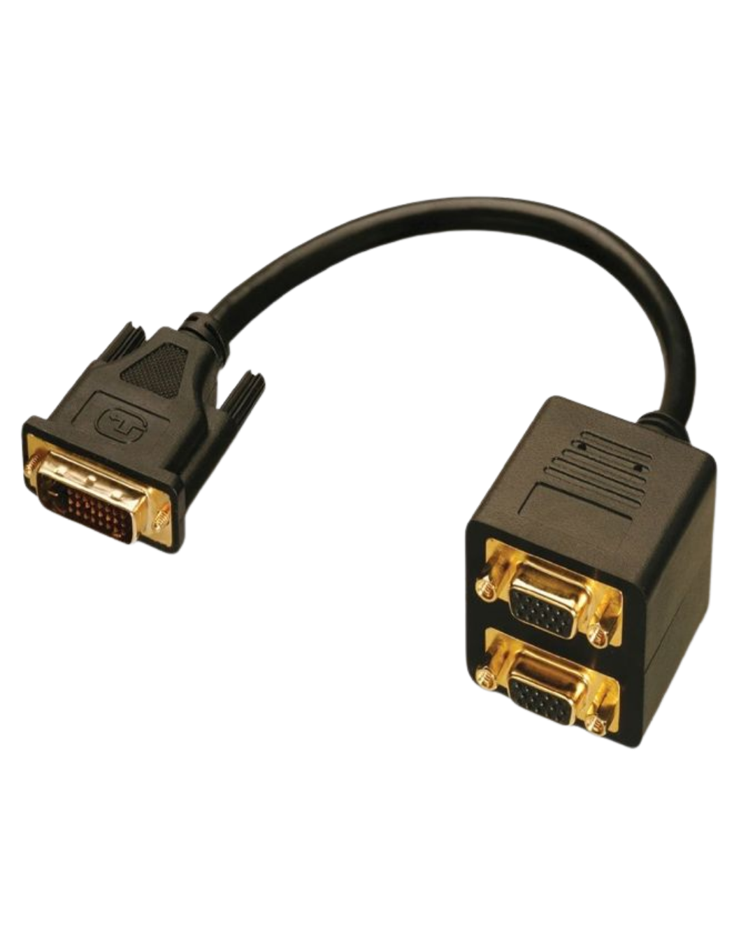 DVI Male 24+5 to VGA Female Y Splitter Adapter Cable