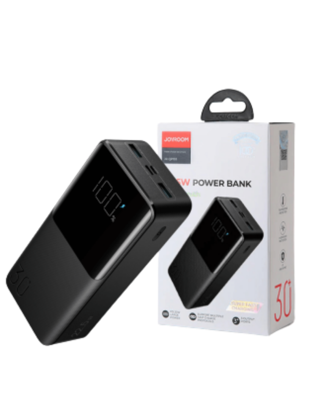 Joyroom JR-qp193 30000mAh Power Bank with LED Display, 22.5W Fast Charging