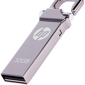 HP 32GB USB Flash Drive Metallic Water and Shock Resistant External Storage