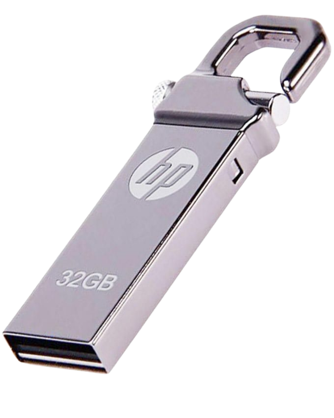 HP 32GB USB Flash Drive Metallic Water and Shock Resistant External Storage