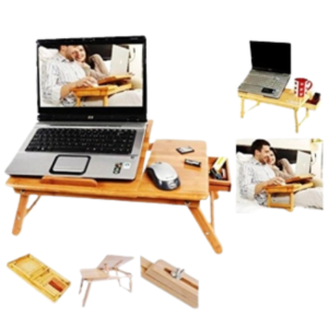 Multipurpose Wooden Laptop Table with Drawer Study Table