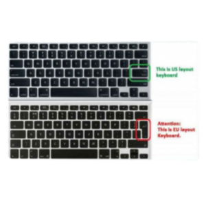 Macbook Pro 13 Inch Keyboard Skin L-Shape Black TPU Cover EU Layout