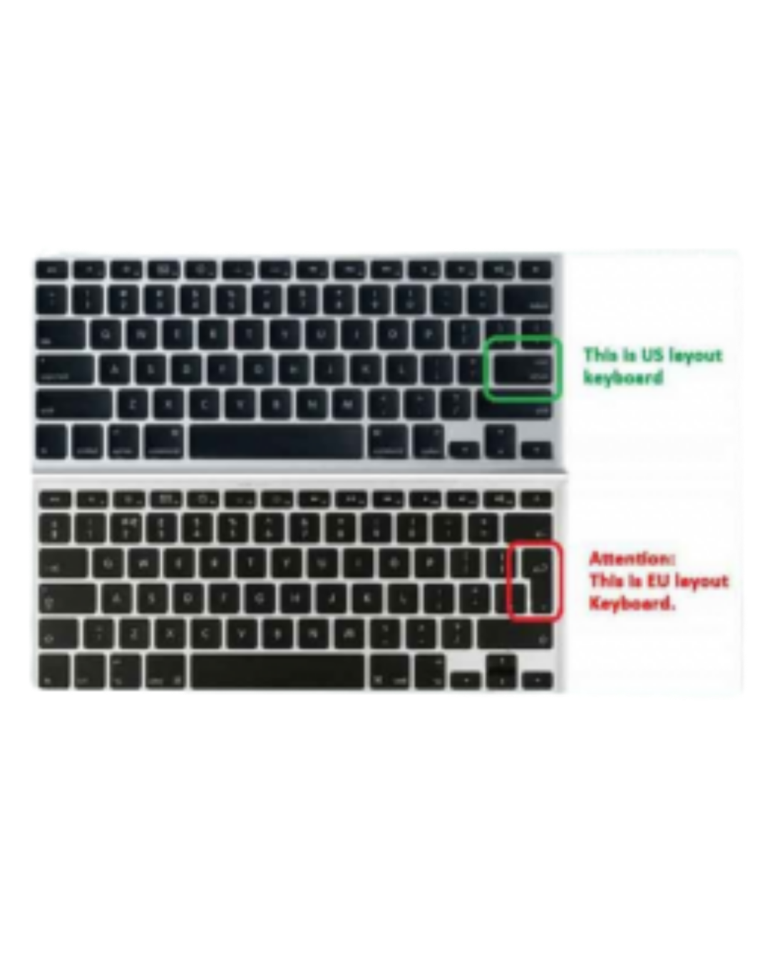 Macbook Pro 13 Inch Keyboard Skin L-Shape Black TPU Cover EU Layout