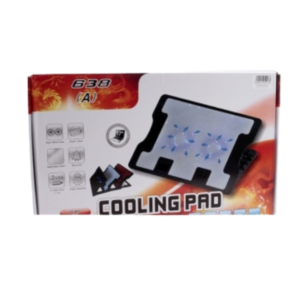 Adjustable Cooling Pad with Dual 14cm Fans and USB Hub for Laptop
