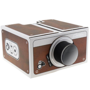 3D Cardboard Mini Smartphone Projector with Silicone Grip for Phones up to 14.5x8cm