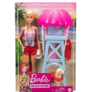 Barbie Lifeguard Doll and Playset for Ages 3 and Up, 12.8 Inches Tall