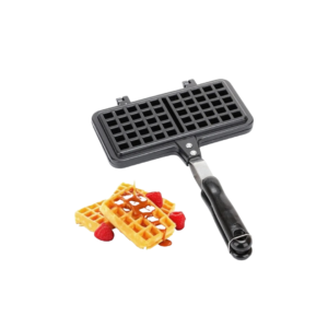 Waffle Maker Machine with Non-Stick Coating and Long Handle Design