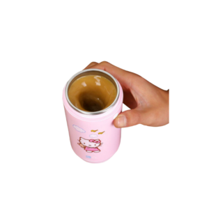 Self Cans Self-Stirring Mug Mixer with Quiet Motor and One-Button Operation