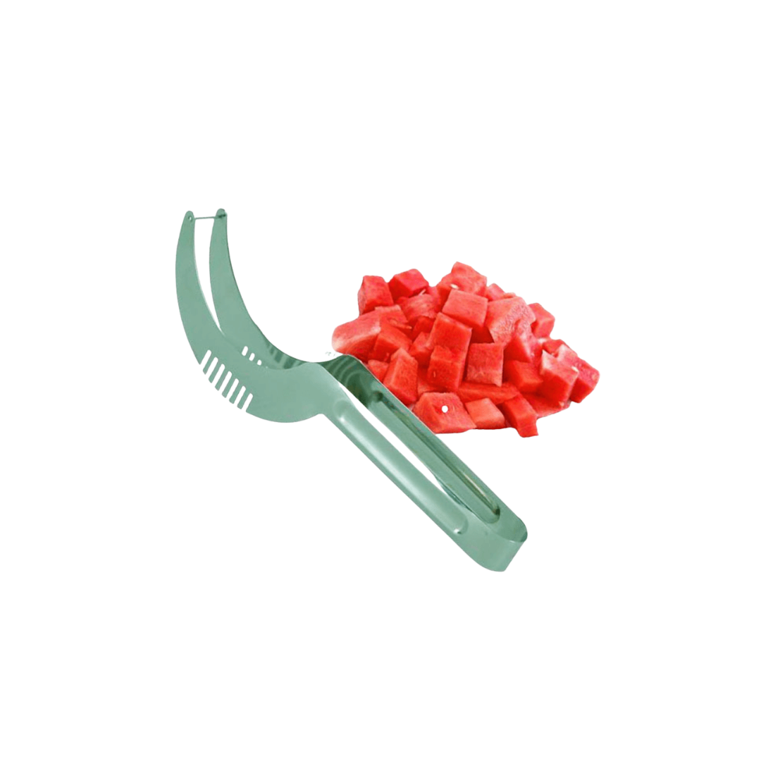 Top Rated Watermelon Slicer Stainless Steel Cube Cutter with Safe Rounded Edges