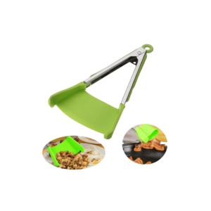 2-in-1 Spatula and Clever Tong Kitchen Utensil for Flipping and Serving Food