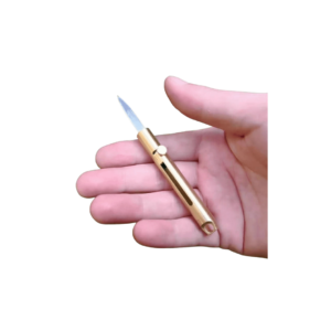 Mini Pocket Knife with Stainless Steel Clip and Spey Blades, 2 3/8" Closed