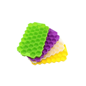 Reusable Silicone Ice Honeycomb Cube Molds 2 Pack, BPA Free, Easy Release