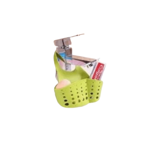 Plastic Sink Organizer Basket with Drain Holes for Kitchen and Bathroom Faucets