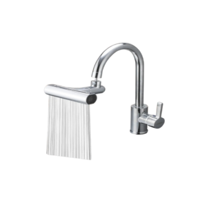 Pressurized Kitchen Sink Waterfall Faucet with 4 Functions and Extender