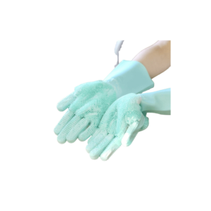 Magic Silicone Dishwashing Gloves 2-in-1 Brush and Gloves, Food-Grade BPA-Free