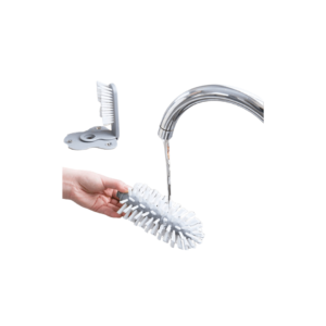 Glass Brush Cleaner with Suction Base for Delicate Cup and Glass Care