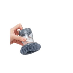 Kitchen Soap Dispensing Palm Brush with Scrubber and Soap Dispenser for Easy Cleaning