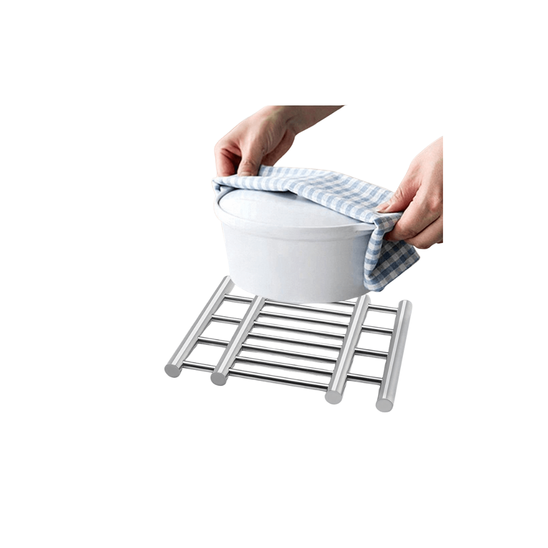Stainless Steel Extendable Hotel Kettle Stand Trivet for Hot Pots and Pans
