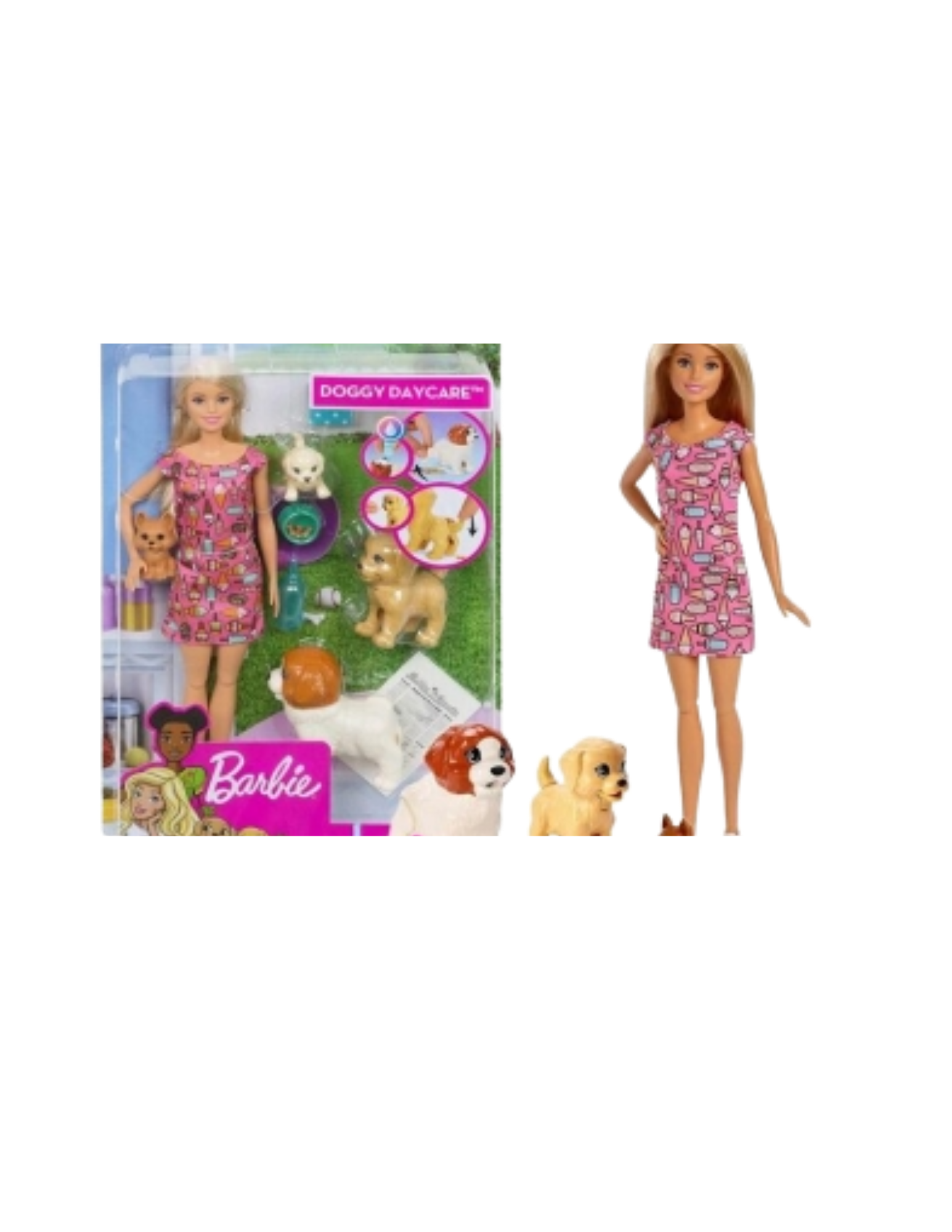 BRB Barbie Blonde Doll with Pet for Girls Age 3 and Up